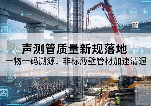 昌乐声测管质量新规落地，一物一码溯源，非标薄壁管材加速清退