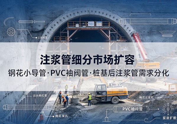 昌乐注浆管细分市场扩容，隧道钢花小导管、PVC 袖阀管、桩基后注浆管需求分化